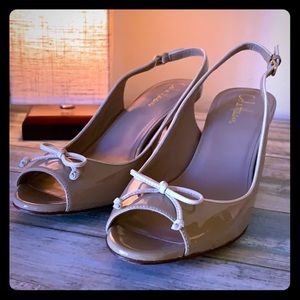 Nude Cole Haan Nike Air sling back kitten 8.5